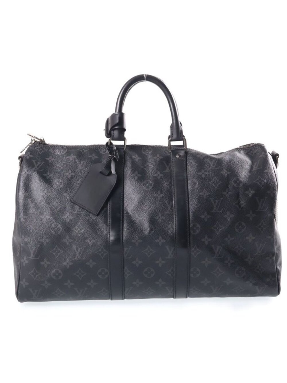 Louis Vuitton 45 Hand Boston Bag Leather Black
